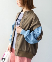 Three Four Time | デニムスリーブ2way MA-１ブルゾン(MA-1)