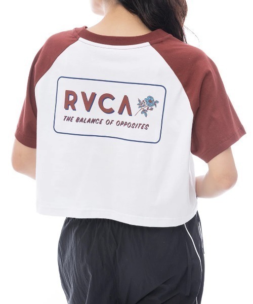 RVCA(ルーカ)の「【RVCA/ルーカ】OLD WAYS CROPPED SS TEE/半袖 ショート丈 Tシャツ(Tシャツ/カットソー・レディース・ライトブルー/ホワイト/ブラウン・MEDIUM/SMALL/LARGE)」の12枚目の写真