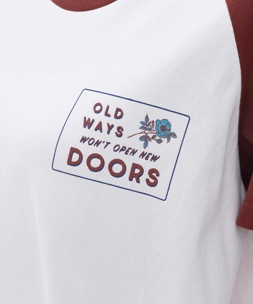 RVCA(ルーカ)の「【RVCA/ルーカ】OLD WAYS CROPPED SS TEE/半袖 ショート丈 Tシャツ(Tシャツ/カットソー・レディース・ライトブルー/ホワイト/ブラウン・MEDIUM/SMALL/LARGE)」の11枚目の写真