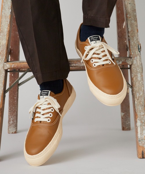 Maison MIHARA YASUHIRO（メゾンミハラヤスヒロ）の「General Scale. Maison MIHARA YASUHIRO /ジェネラルスケール メゾンミハラヤスヒロ KIEFER Leather Low-Top Sneakers ローカットスニーカー（スニーカー・メンズ・グレー/ブラウン/ブラック・38/41/42/37/43/40/36）」の3枚目の写真