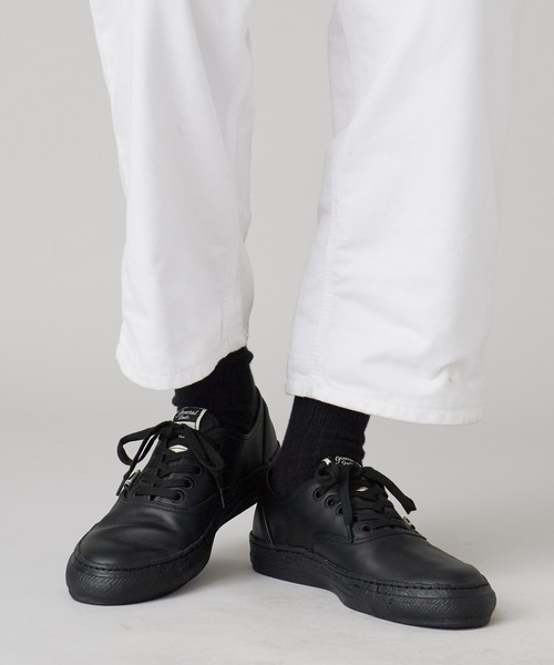 Maison MIHARA YASUHIRO（メゾンミハラヤスヒロ）の「General Scale. Maison MIHARA YASUHIRO /ジェネラルスケール メゾンミハラヤスヒロ KIEFER Leather Low-Top Sneakers ローカットスニーカー（スニーカー・メンズ・グレー/ブラウン/ブラック・38/41/42/37/43/40/36）」の2枚目の写真