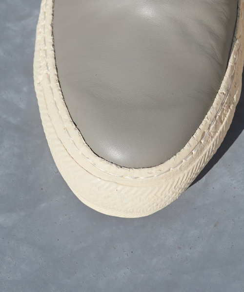 Maison MIHARA YASUHIRO(メゾンミハラヤスヒロ)の「General Scale. Maison MIHARA YASUHIRO /ジェネラルスケール メゾンミハラヤスヒロ KIEFER Leather Low-Top Sneakers ローカットスニーカー(スニーカー・メンズ・グレー・38/41/42/37)」の6枚目の写真