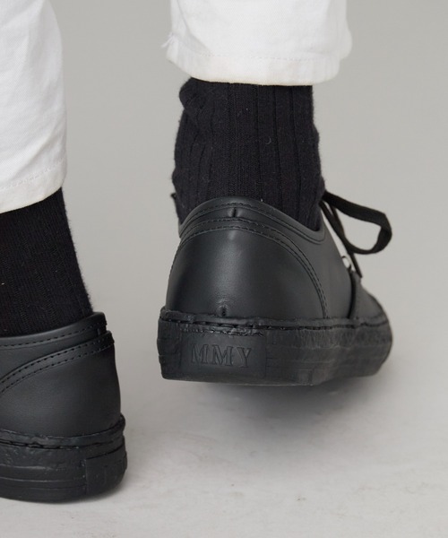 Maison MIHARA YASUHIRO（メゾンミハラヤスヒロ）の「General Scale. Maison MIHARA YASUHIRO /ジェネラルスケール メゾンミハラヤスヒロ KIEFER Leather Low-Top Sneakers ローカットスニーカー（スニーカー・メンズ・グレー/ブラウン/ブラック・38/41/42/37/43/40/36）」の14枚目の写真