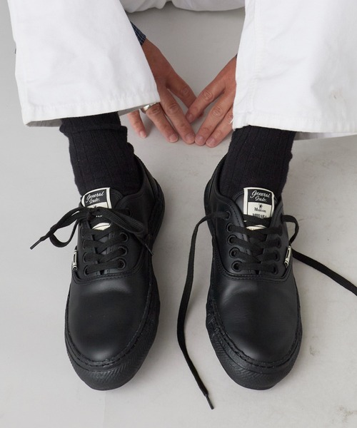 Maison MIHARA YASUHIRO（メゾンミハラヤスヒロ）の「General Scale. Maison MIHARA YASUHIRO /ジェネラルスケール メゾンミハラヤスヒロ KIEFER Leather Low-Top Sneakers ローカットスニーカー（スニーカー・メンズ・グレー/ブラウン/ブラック・38/41/42/37/43/40/36）」の15枚目の写真