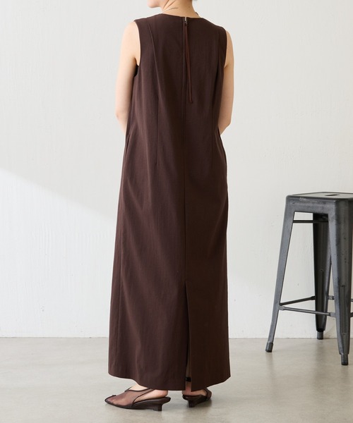 COLLAGE GALLARDAGALANTE（コラージュガリャルダガランテ）の「シェルタリングIラインワンピース/セットアップ可（ワンピース・レディース・ブラウン/ホワイト・FREE）」の20枚目の写真