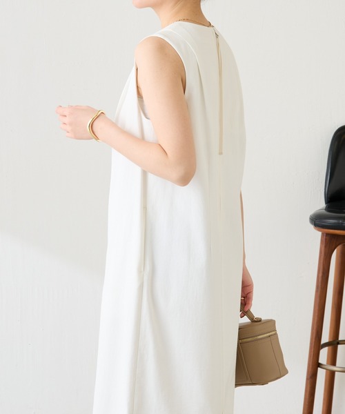 COLLAGE GALLARDAGALANTE（コラージュガリャルダガランテ）の「シェルタリングIラインワンピース/セットアップ可（ワンピース・レディース・ブラウン/ホワイト・FREE）」の6枚目の写真