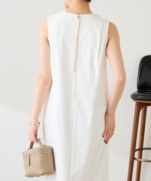 COLLAGE GALLARDAGALANTE（コラージュガリャルダガランテ）の「シェルタリングIラインワンピース/セットアップ可（ワンピース・レディース・ブラウン/ホワイト・FREE）」の7枚目の写真