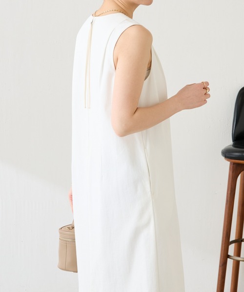 COLLAGE GALLARDAGALANTE（コラージュガリャルダガランテ）の「シェルタリングIラインワンピース/セットアップ可（ワンピース・レディース・ブラウン/ホワイト・FREE）」の8枚目の写真