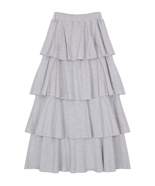 PUNYUS(プニュズ)の「ティアードロングスカート(スカート・レディース・ブラック/グレー/レッド・1/2/3/4/5)」の15枚目の写真