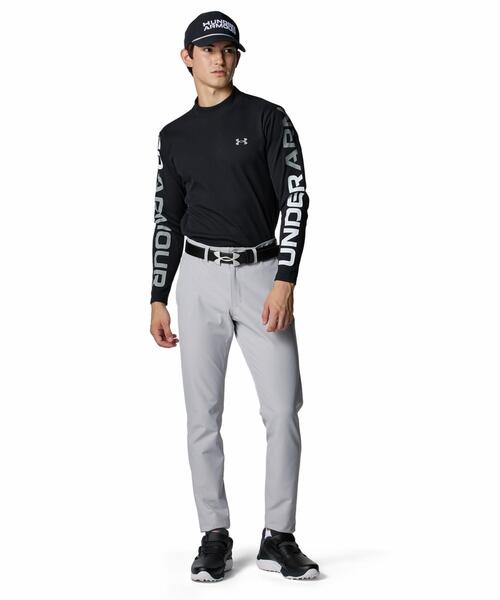 UNDER ARMOUR(アンダーアーマー)の「UAドライブ ワッフル ロングスリーブ モックネック シャツ(ゴルフ/メンズ)(ポロシャツ・メンズ・ブラック・XL/M/L)」の3枚目の写真