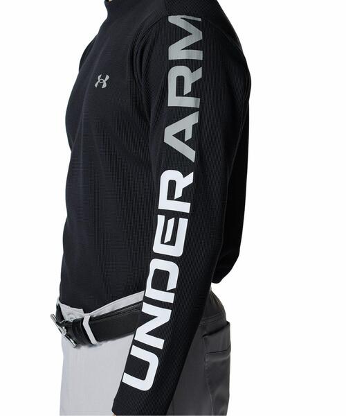 UNDER ARMOUR(アンダーアーマー)の「UAドライブ ワッフル ロングスリーブ モックネック シャツ(ゴルフ/メンズ)(ポロシャツ・メンズ・ブラック・XL/M/L)」の5枚目の写真