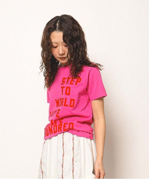 GO TO HOLLYWOOD（ゴートゥーハリウッド）の「123 Tee（Tシャツ/カットソー・レディース・ホワイト/ピンク/グレー/チャコールグレー・M/L）」の8枚目の写真
