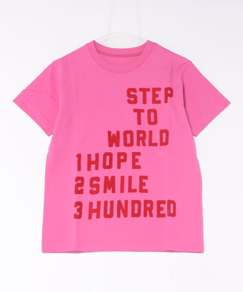 GO TO HOLLYWOOD（ゴートゥーハリウッド）の「123 Tee（Tシャツ/カットソー・レディース・ホワイト/ピンク/グレー/チャコールグレー・M/L）」の6枚目の写真