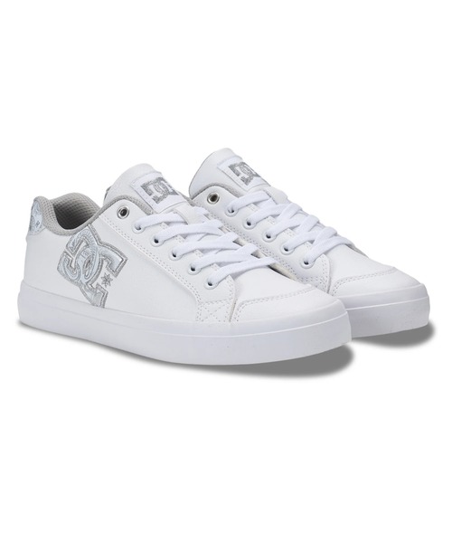 DC SHOES(ディーシーシューズ)の「DC SHOES ウィメンズ Ws CHELSEA PLUS SE S フットウェア スニーカー 【2026年春夏モデル】/ローカットスニーカー(スニーカー・レディース・ホワイト系その他/シルバー・23cm/23.5cm/24cm/24.5cm/25cm)」の1枚目の写真