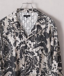 Art re A select（アトリエセレクト）の「総柄長袖シアーレースシャツ（シャツ/ブラウス）」