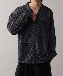 Art re A select（アトリエセレクト）の「総柄長袖シアーレースシャツ（シャツ/ブラウス）」