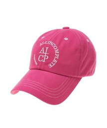 ALLINCOMPLETE（オールインコンプリート）の「ラウンドロゴボールキャップ（マゼンタ）（キャップ）」