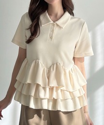 Volume Sleeve Jacquard Top（Tシャツ/カットソー）｜Her lip to（ハー