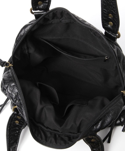 niko and...（ニコアンド）の「【A4サイズ収納可能】洗いスタッズボストンバッグ（ボストンバッグ・レディース・ダークブラウン/ブラック・0）」の20枚目の写真