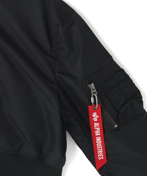 Alpha Industries（アルファインダストリーズ）の「Alpha Industries/アルファ インダストリーズ/L‐2B CROPPED GEN II FLIGHT JACKET W/ウィメンズ クロップド ジェン  ツー フライト ジャケット（ブルゾン・レディース・ブラック/オリーブ系・M/S）」の10枚目の写真
