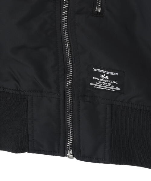 Alpha Industries（アルファインダストリーズ）の「Alpha Industries/アルファ インダストリーズ/L‐2B CROPPED GEN II FLIGHT JACKET W/ウィメンズ クロップド ジェン  ツー フライト ジャケット（ブルゾン・レディース・ブラック/オリーブ系・M/S）」の13枚目の写真