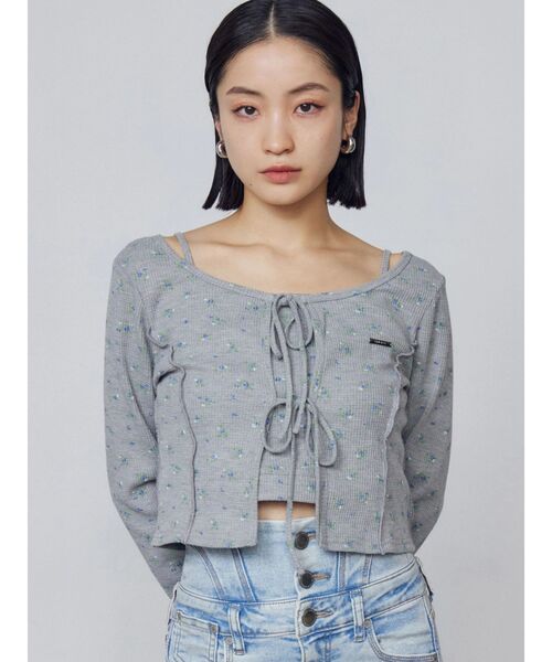 EMODA(エモダ)の「カットツインセット(Tシャツ/カットソー・レディース・ホワイト/グレー/ブラック/ミント/ネイビー・FREE)」の19枚目の写真