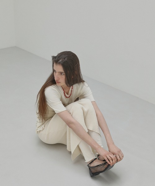 EPURE(エピュレ)の「LUZ TWO-WAY NET FLATS(パンプス・レディース・ブラック・24/24.5)」の6枚目の写真
