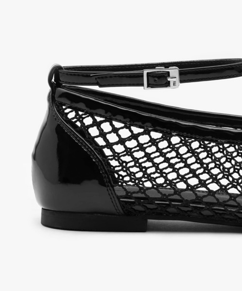 EPURE(エピュレ)の「LUZ TWO-WAY NET FLATS(パンプス・レディース・ブラック・24/24.5)」の11枚目の写真