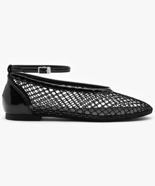 EPURE(エピュレ)の「LUZ TWO-WAY NET FLATS(パンプス・レディース・ブラック・24/24.5)」の12枚目の写真