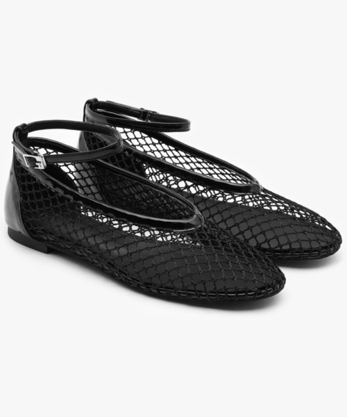 EPURE(エピュレ)の「LUZ TWO-WAY NET FLATS(パンプス・レディース・ブラック・24/24.5)」の15枚目の写真
