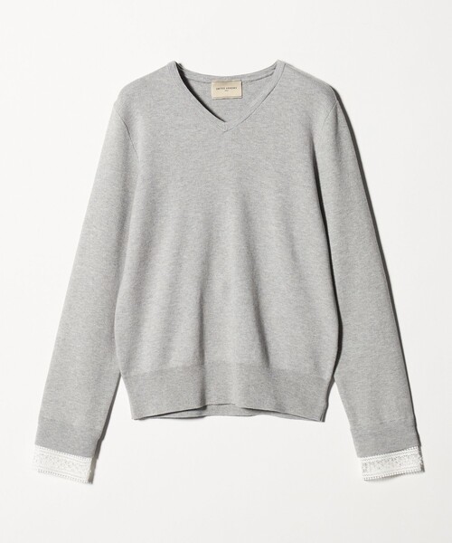 UNITED ARROWS（ユナイテッドアローズ）の「4WAY ボウタイレース ニット（ニット/セーター・レディース・ブラック/オフホワイト/ライトグレー・FREE）」の8枚目の写真