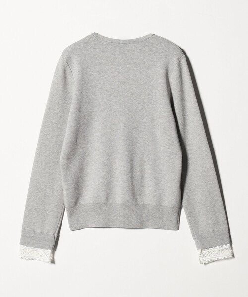 UNITED ARROWS（ユナイテッドアローズ）の「4WAY ボウタイレース ニット（ニット/セーター・レディース・ブラック/オフホワイト/ライトグレー・FREE）」の9枚目の写真