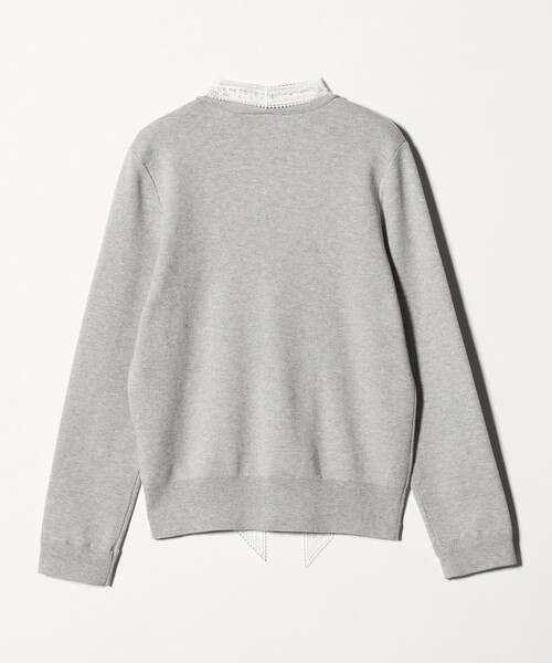 UNITED ARROWS（ユナイテッドアローズ）の「4WAY ボウタイレース ニット（ニット/セーター・レディース・ブラック/オフホワイト/ライトグレー・FREE）」の13枚目の写真