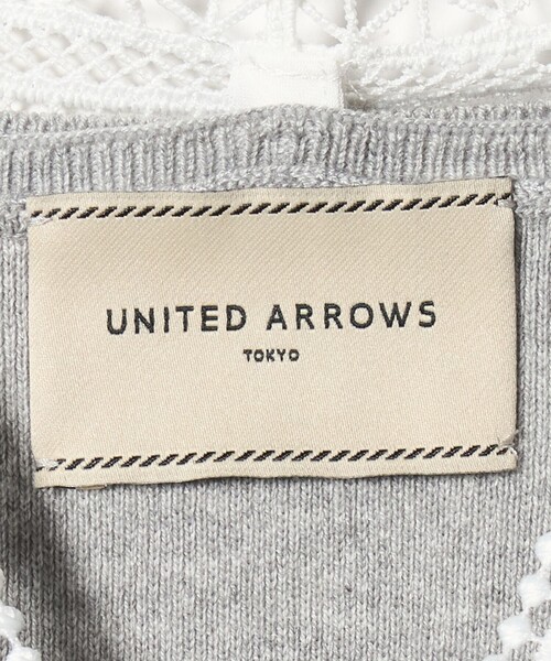 UNITED ARROWS（ユナイテッドアローズ）の「4WAY ボウタイレース ニット（ニット/セーター・レディース・ブラック/オフホワイト/ライトグレー・FREE）」の21枚目の写真