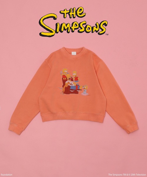 The Simpsons（ザ・シンプソンズ）の「(THE SIMPSONS)CROPPED SWEAT（スウェット・レディース・ブラック/グレー/オレンジ・ONE SIZE）」の3枚目の写真
