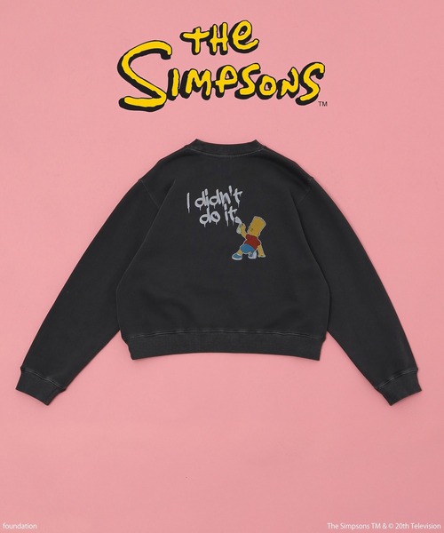 The Simpsons（ザ・シンプソンズ）の「(THE SIMPSONS)CROPPED SWEAT（スウェット・レディース・ブラック/グレー/オレンジ・ONE SIZE）」の5枚目の写真