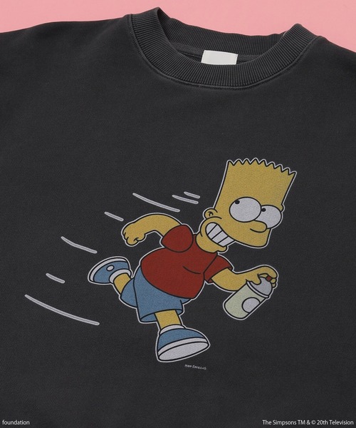 The Simpsons（ザ・シンプソンズ）の「(THE SIMPSONS)CROPPED SWEAT（スウェット・レディース・ブラック/グレー/オレンジ・ONE SIZE）」の6枚目の写真