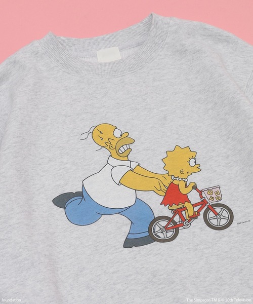 The Simpsons（ザ・シンプソンズ）の「(THE SIMPSONS)CROPPED SWEAT（スウェット・レディース・ブラック/グレー/オレンジ・ONE SIZE）」の8枚目の写真