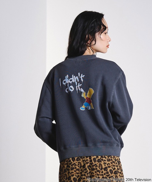 The Simpsons（ザ・シンプソンズ）の「(THE SIMPSONS)CROPPED SWEAT（スウェット・レディース・ブラック/グレー/オレンジ・ONE SIZE）」の13枚目の写真