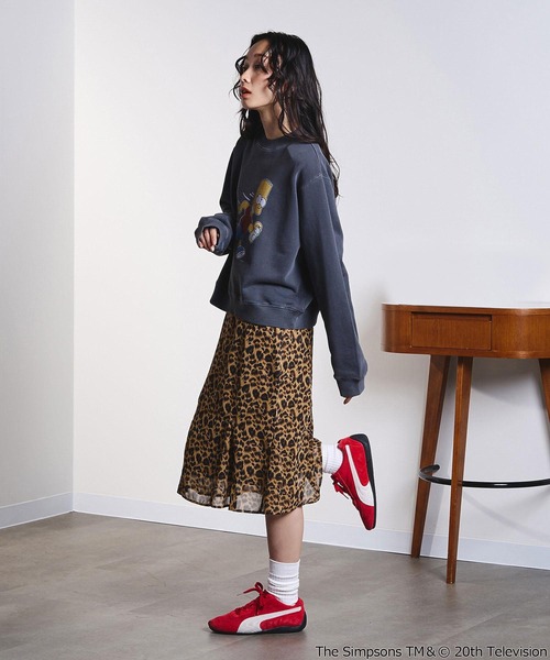 The Simpsons（ザ・シンプソンズ）の「(THE SIMPSONS)CROPPED SWEAT（スウェット・レディース・ブラック/グレー/オレンジ・ONE SIZE）」の15枚目の写真