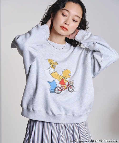The Simpsons（ザ・シンプソンズ）の「(THE SIMPSONS)CROPPED SWEAT（スウェット・レディース・ブラック/グレー/オレンジ・ONE SIZE）」の18枚目の写真