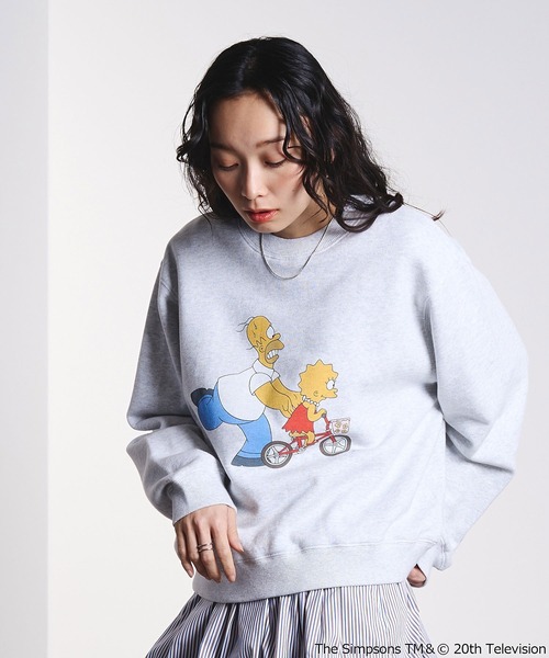 The Simpsons（ザ・シンプソンズ）の「(THE SIMPSONS)CROPPED SWEAT（スウェット・レディース・ブラック/グレー/オレンジ・ONE SIZE）」の20枚目の写真