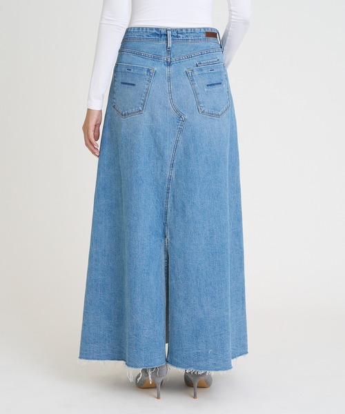 YANUK（ヤヌーク）の「フレアロングスカート（デニムスカート・レディース・ライトブルー・L/M/S）」の7枚目の写真