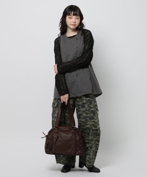 niko and...（ニコアンド）の「バッククロスタックベスト（ベスト・レディース・オリーブ/ブラック/ブラウン・FREE）」の11枚目の写真