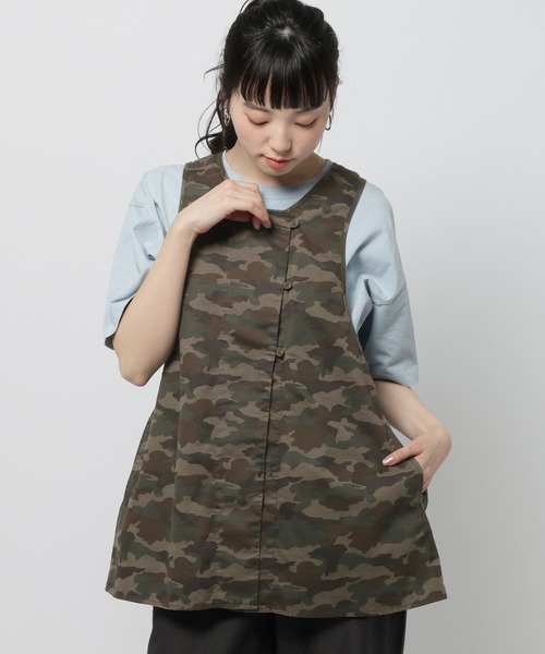 niko and...（ニコアンド）の「バッククロスタックベスト（ベスト・レディース・オリーブ/ブラック/ブラウン・FREE）」の15枚目の写真