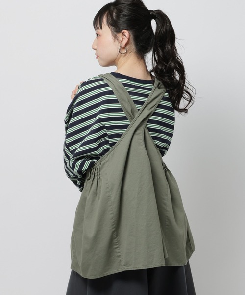 niko and...（ニコアンド）の「バッククロスタックベスト（ベスト・レディース・オリーブ/ブラック/ブラウン・FREE）」の18枚目の写真