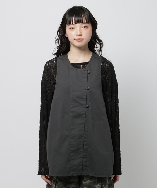 niko and...（ニコアンド）の「バッククロスタックベスト（ベスト・レディース・オリーブ/ブラック/ブラウン・FREE）」の19枚目の写真