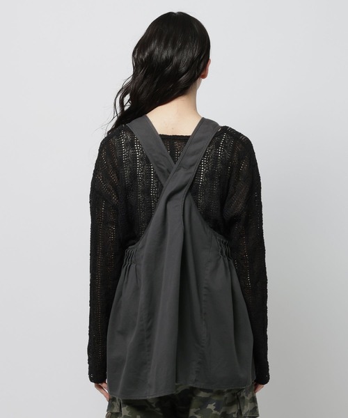 niko and...（ニコアンド）の「バッククロスタックベスト（ベスト・レディース・オリーブ/ブラック/ブラウン・FREE）」の21枚目の写真