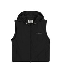 Rest&Recreation（レストアンドレクリエーション）の「NYLON HOOD VEST+GYM SACK SET - BLACK（ベスト）」