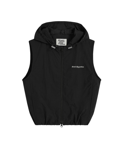 Rest&Recreation（レストアンドレクリエーション）の「NYLON HOOD VEST+GYM SACK SET - BLACK（ベスト・レディース・その他・SMALL/LARGE）」の8枚目の写真